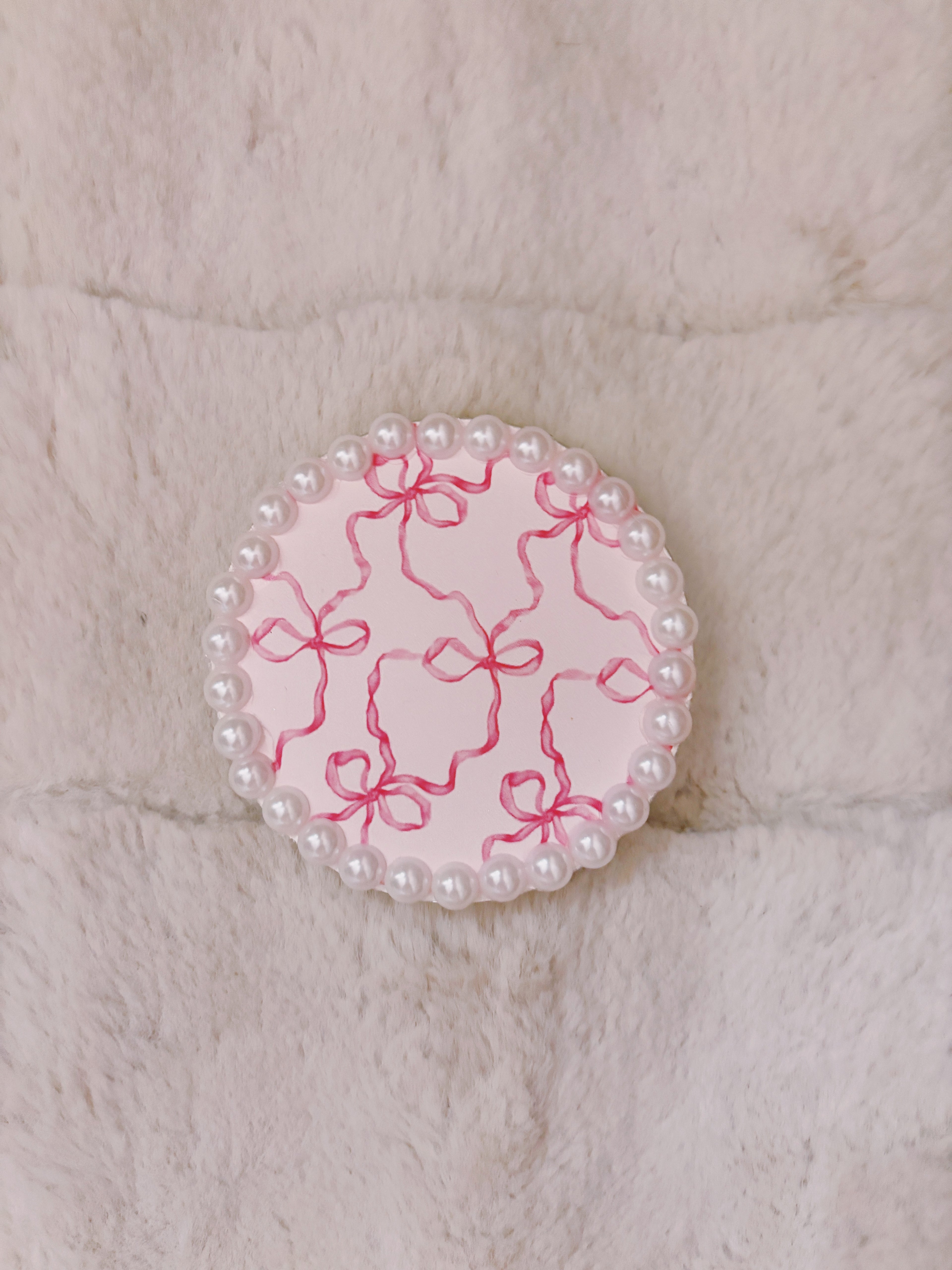 Pink bow freshie 🎀